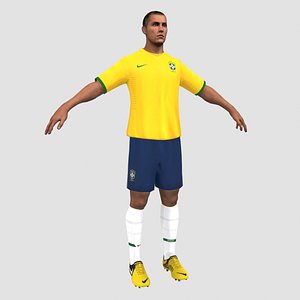 3d soccer player model