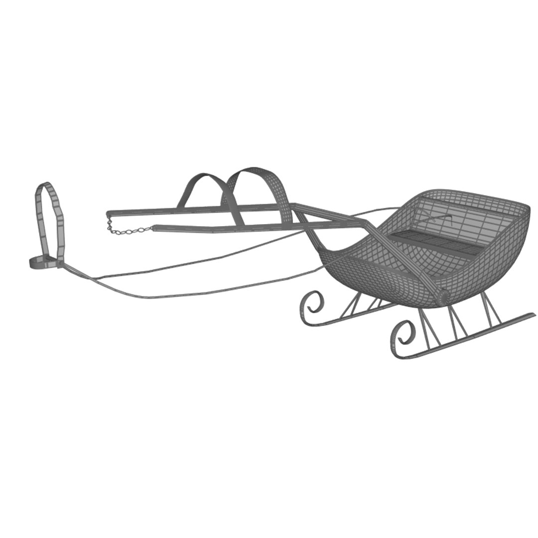 3d Model Sled Sleigh