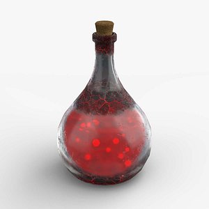 Stylized Magic Potion Bottle 3D