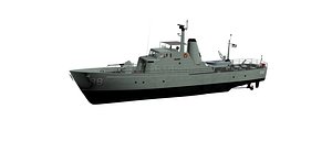 3D Attack Class Patrol Boat - HMAS Arrow model