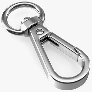 Push Gate Snap Hook Silver