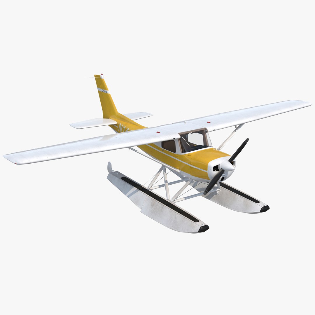 Cessna 150 Seaplane 3 3D Model 3D model preview