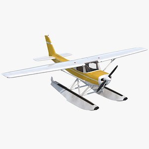 3d cessna 150 seaplane 3 model