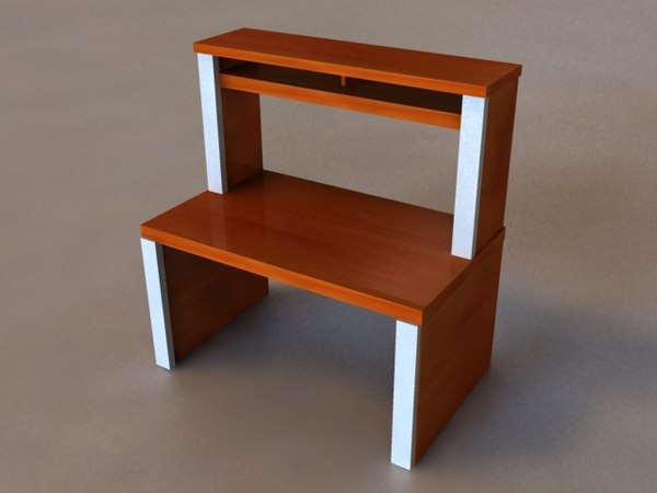 great computer desk 3d model