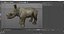 Cinema 4D 용으로 제작 된 Baby Rhino