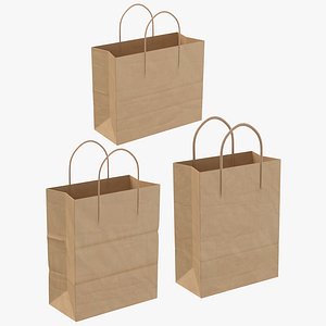paper shopping bags handles model