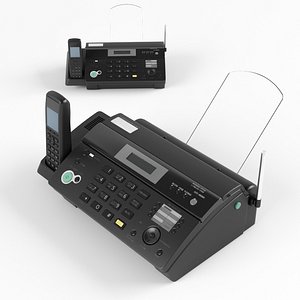 fax panasonic kx-fc968rut 3D model