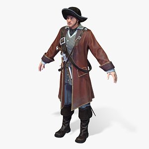 Real-Time Rigged Pirate Lord-1 PBR