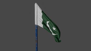 Pakistan Flag with animation