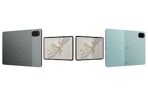 Honor Pad 9 Pro Sky Blue And Star Gray Low Poly 3D model