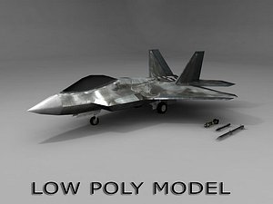 3d model f-22 raptor