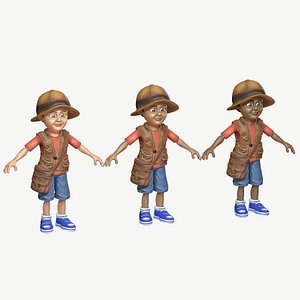 child boy exploring 3D