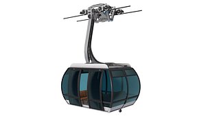 Ski lift gondola model