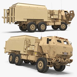 Military Command Control Truck with Enclosed Module Desert