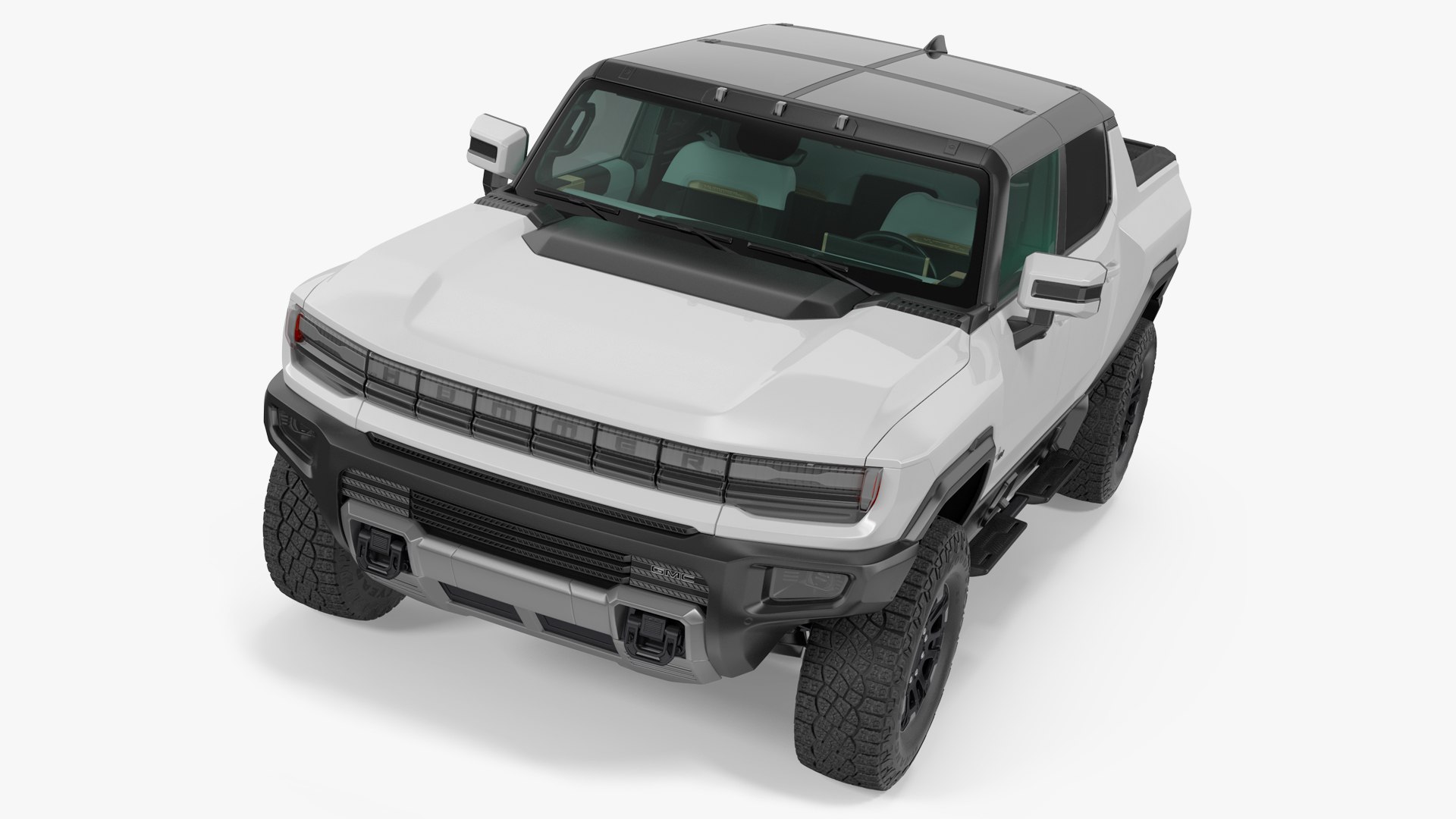 2022 GMC Hummer EV PICKUP Simple Interior 3D model preview