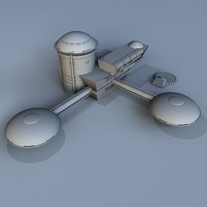 moon base station 3d 3ds