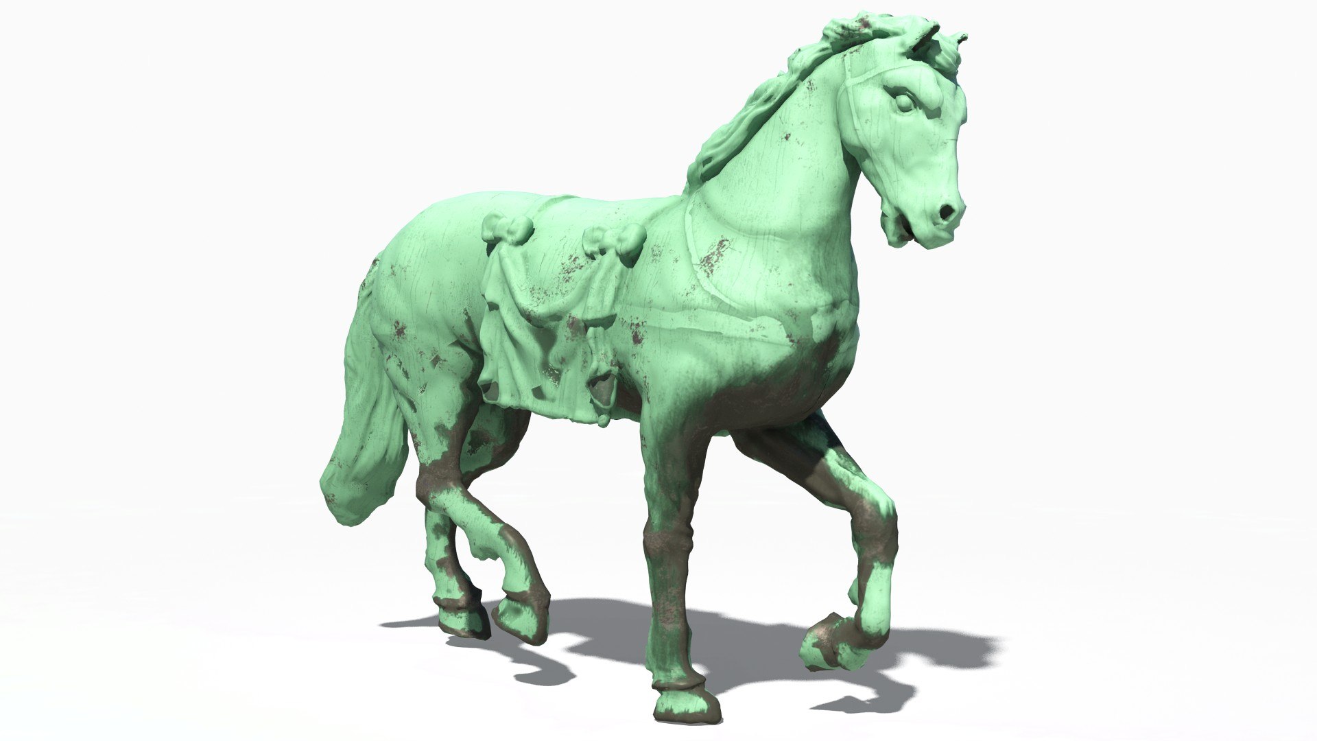 Horse Statue 3D model preview