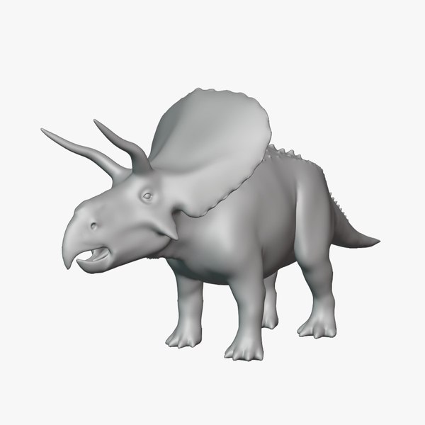 Zuniceratops Basemesh Low Poly 3D model