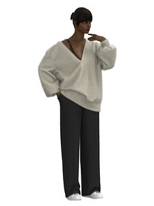 3D KNITWEAR SUIT 3D model
