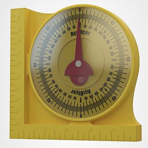 protractor 3d obj