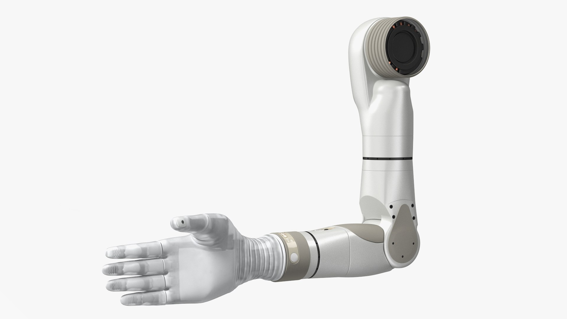 Bionic Arm Deka Rigged for Cinema 4D 3D model preview