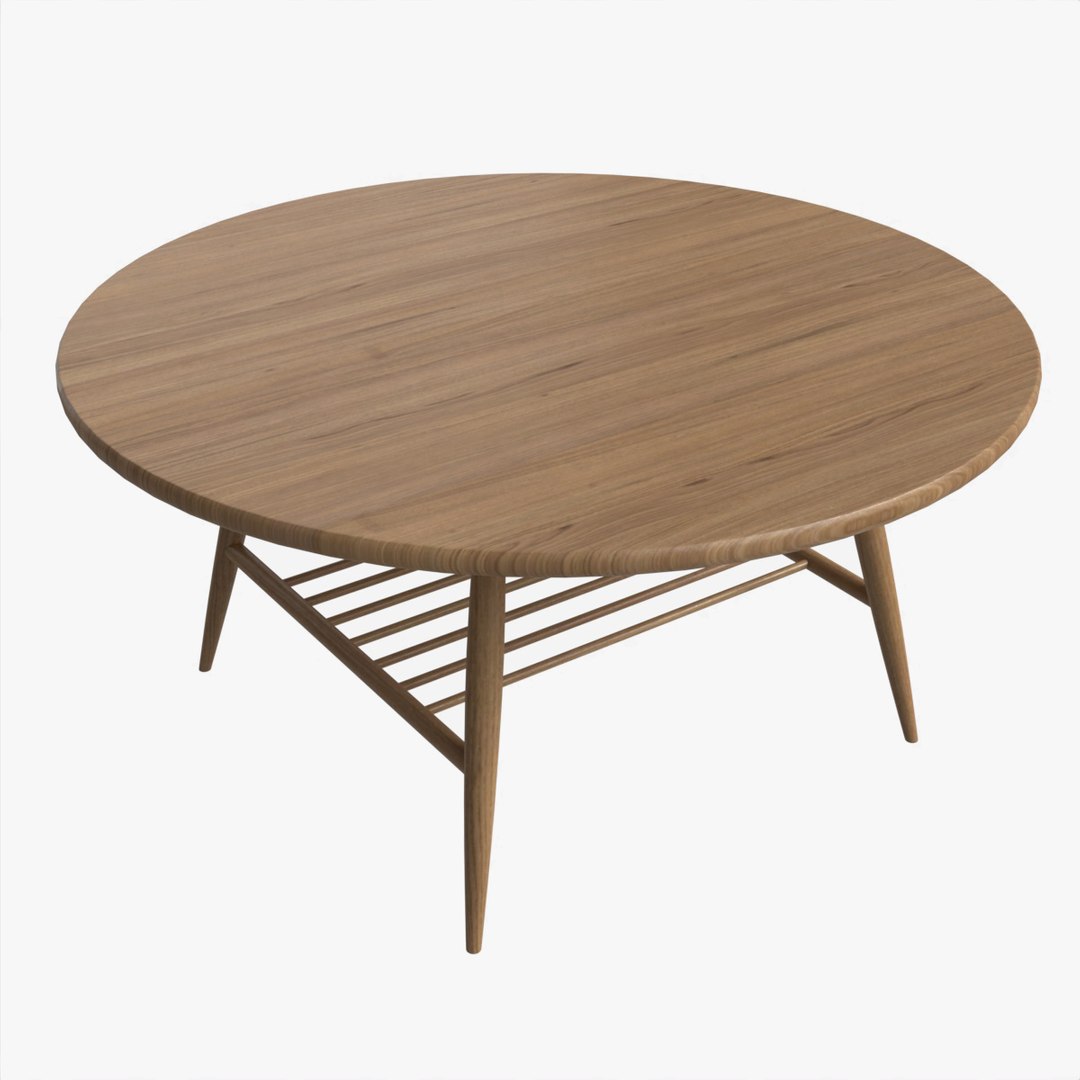 3D Coffee Table Ercol Shalstone John Lewis TurboSquid 2011017