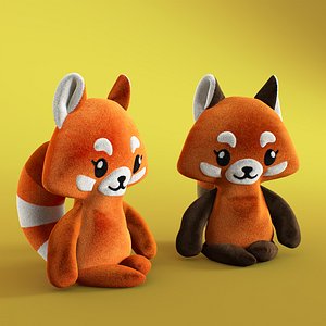 Red panda 3D model