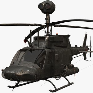 Helicopter Oh-58d Cockpit