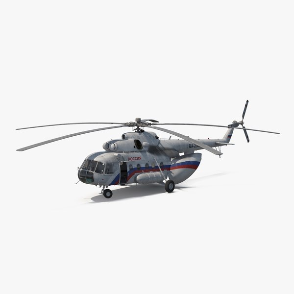 mil mi 8 hip 3d model