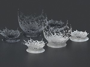 3D Water - Milk Splash