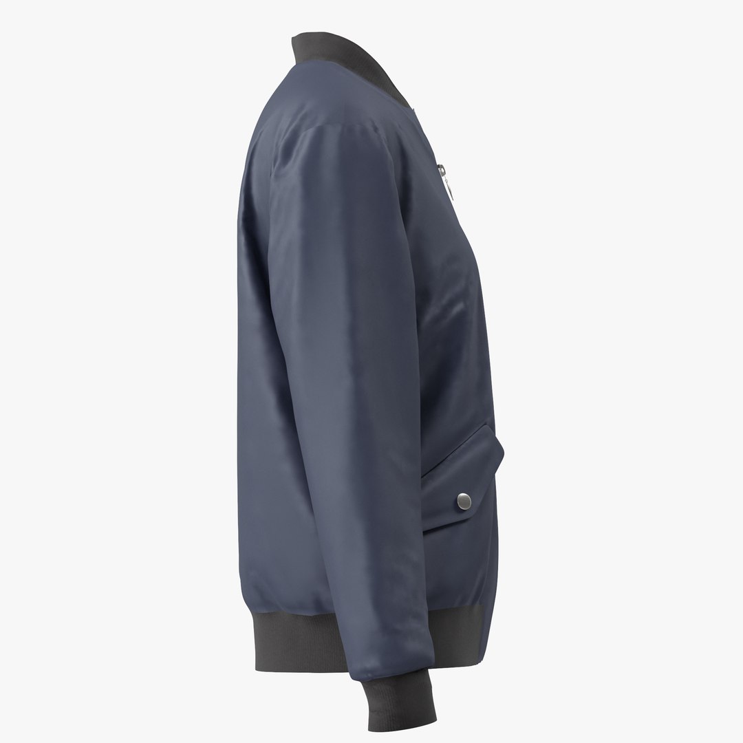 3D Hix Mountain Bomber Jacket Model - TurboSquid 1515226