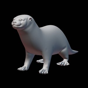 Otter T pose - Download Free 3D model by Killer O (@KillerOz1) [82b92db]