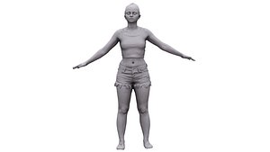 3D Base Body Scan Irena model