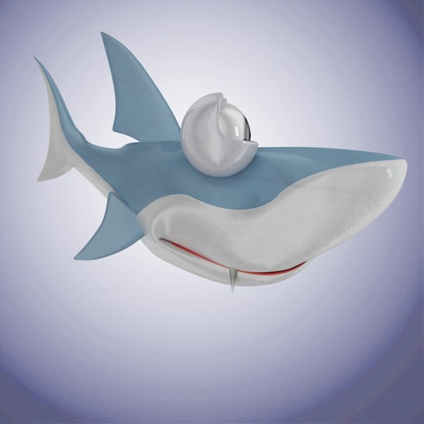 shark cartoon 3d max