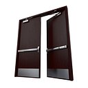 rigged double door max2010 3ds