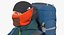 man traveler backpack 3D model