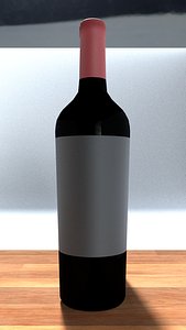 wine bottle 3D model