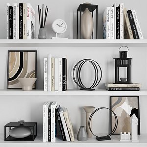 3D model decor book vase