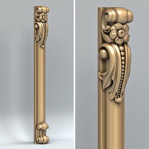 3D carved pillar model