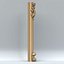 3D carved pillar model