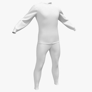 Stretch Thermal Clothing Set White