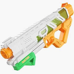 Detailed Water Gun Orange