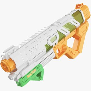 Detailed Water Gun Orange