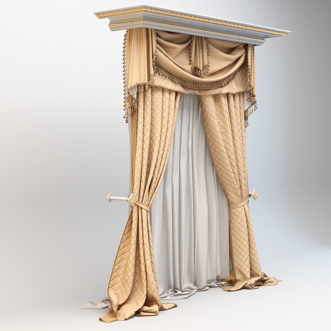 Curtain Draperies 3d Max