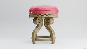 3D Antique Stool