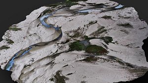 riverbed sand terrain patch pt3 PBR photogrammetry