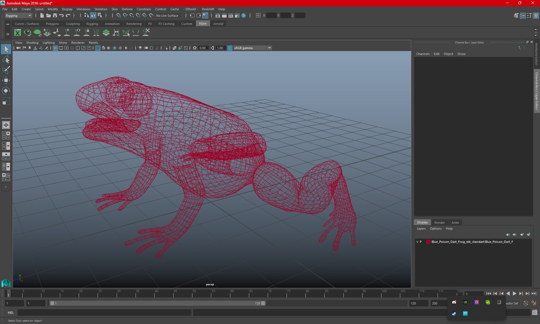 Poison Arrow Frog Green Morph Crawling Pose Model - TurboSquid 2188789