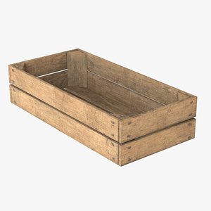 3D model Fruits Wooden Crate