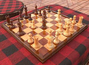 3D model chess board