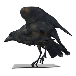 decorative figurine raven model